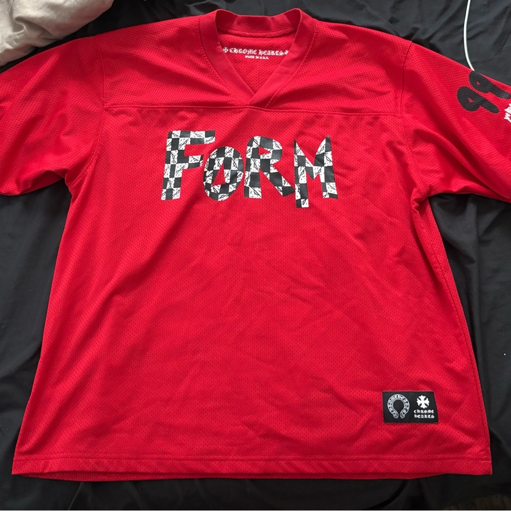 Chrome Hearts Red FORM Graphic Jersey